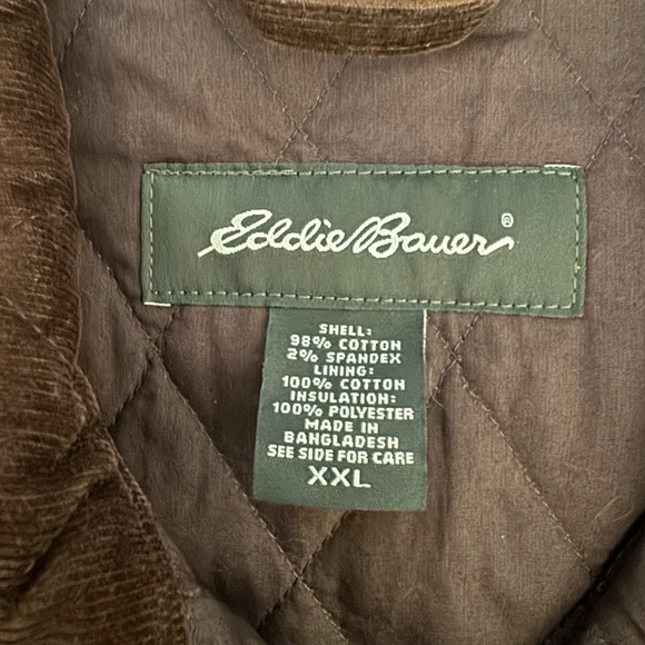 Brown quilted woman jacket brand Eddie Bauer size XXL - Picture 5 of 7